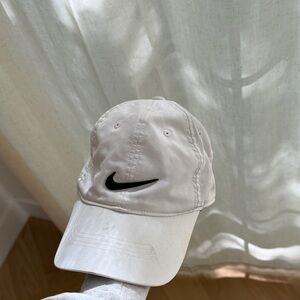 Nike Swoosh Athletic Cap in White